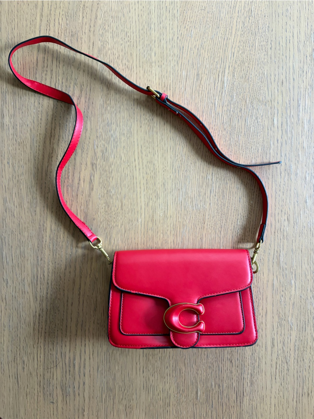 Red coach purse
